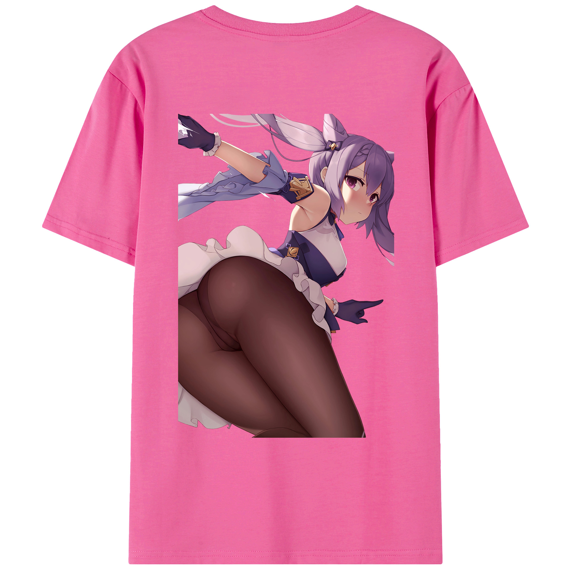 げんし神 刻晴 こくせい genshin Kokusei レディース半袖Tシャツ(バックプリント)